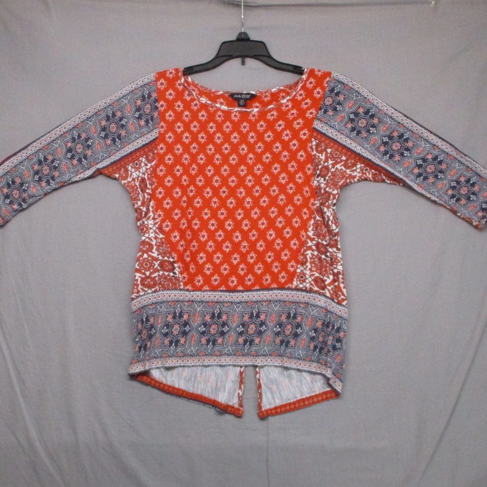 Lucky Brand‎ long Sleeve Blouse Red & Blue Women Size | XS